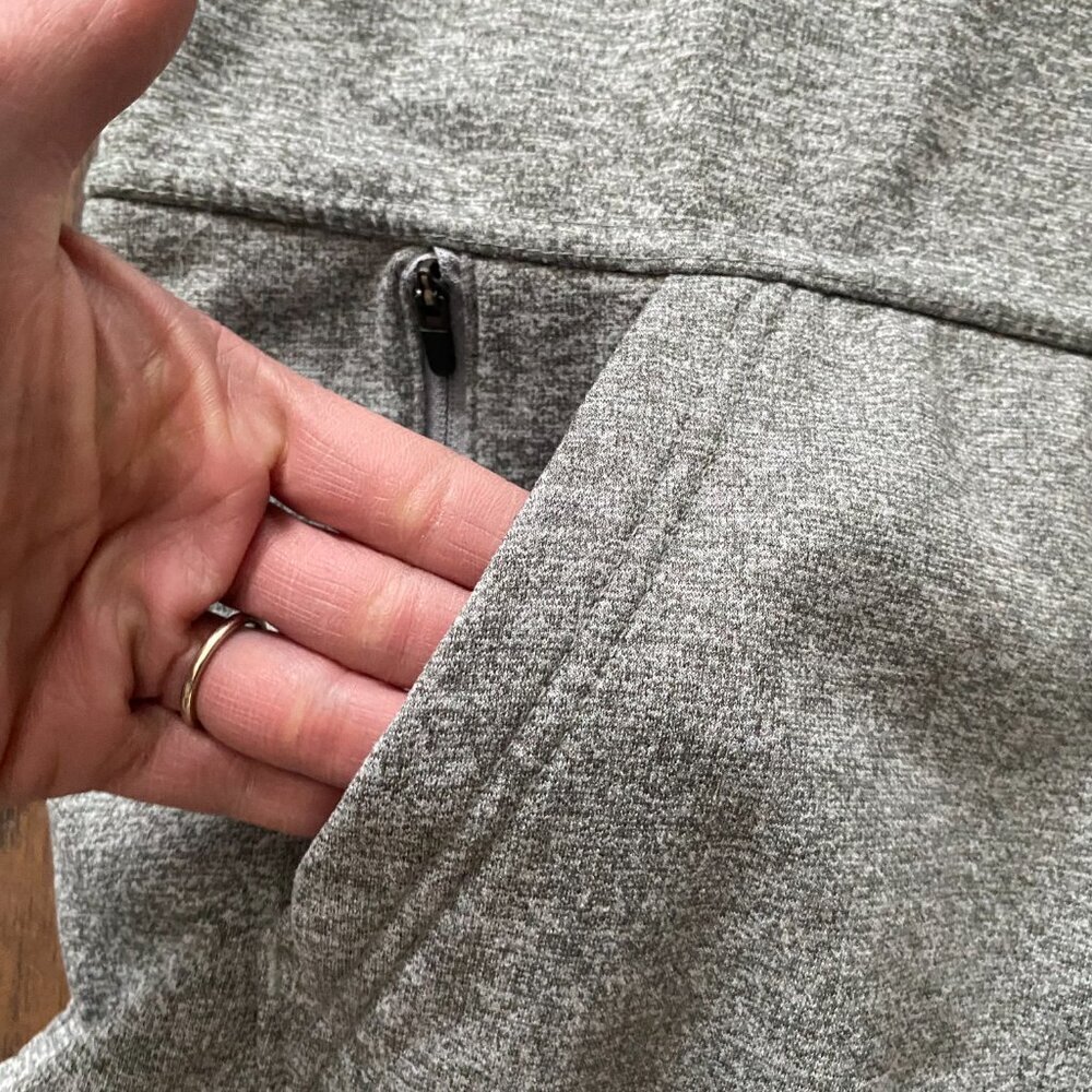 Nike Heather Gray Hoodie with Black Swoosh - Picture 7 of 9